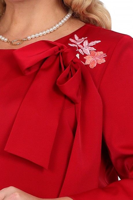 Вечернее платье Нинель Шик 5974 красный размер 46-54 #7