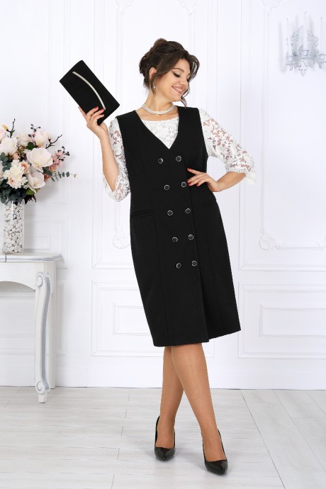 Сарафан NINELE 7443 угольный размер 50-60 #3