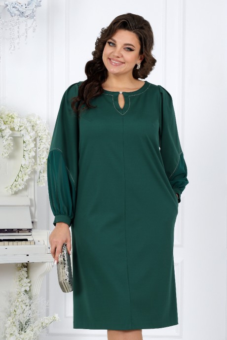 Вечернее платье Нинель Шик 5991 изумруд размер 46-62 #2