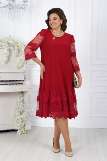 Вечернее платье Нинель Шик 7446 красный #1