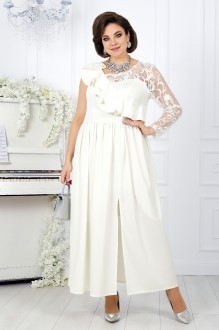 Вечернее платье Нинель Шик 5985 молочный #1