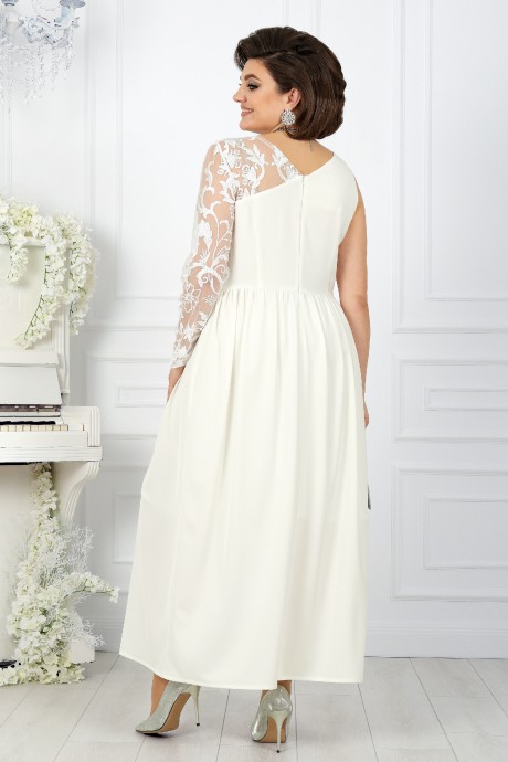 Вечернее платье Нинель Шик 5985 молочный размер 46-54 #6