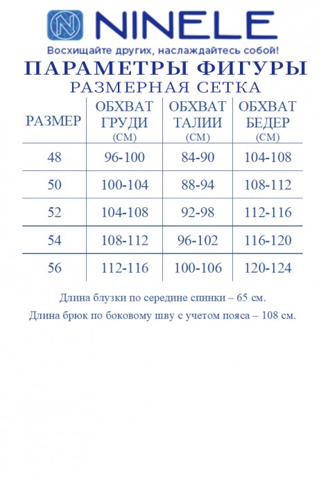 Костюм/комплект NINELE (Нинель Шик ) 7494 небесный размер 48-56 #10