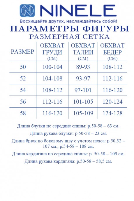 Костюм/комплект NINELE 6078 тройка василек размер 50-58 #10