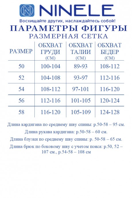 Костюм/комплект NINELE 6071 тройка синий размер 50-58 #10