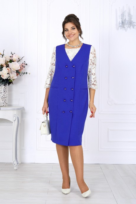 Сарафан NINELE 7443 васильковый размер 50-60 #2