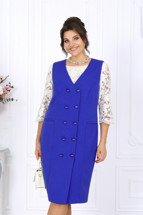 Сарафан NINELE 7443 васильковый размер 50-60 #6