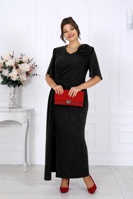 Вечернее платье NINELE 7509 черный размер 46-58 #3