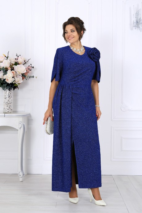 Вечернее платье NINELE 7509 василек размер 46-58 #2