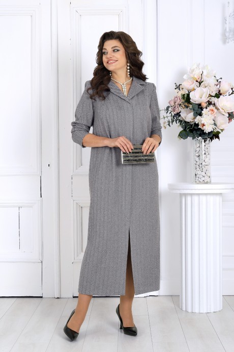 Платье NINELE 6090 светло-серый размер 50-58 #5