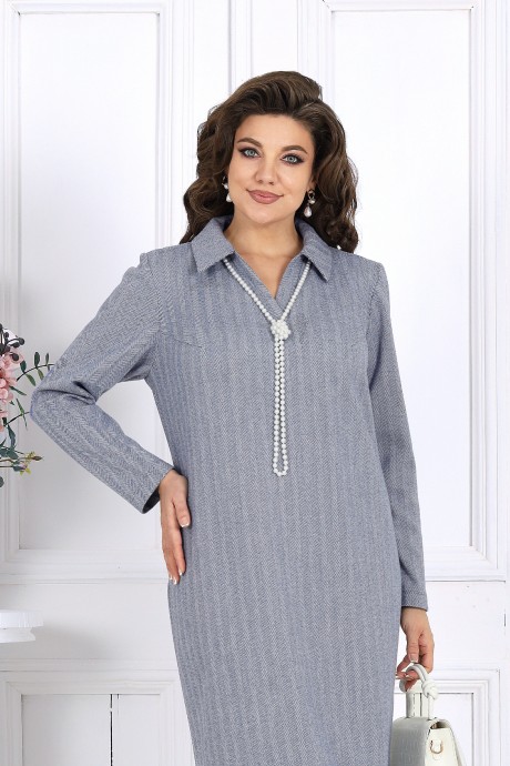 Платье NINELE 6009 голубой размер 48-56 #6