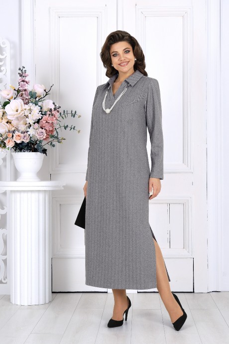 Платье NINELE 6009 светло-серый размер 48-56 #2
