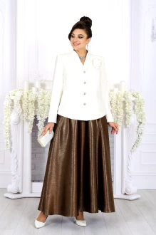 Юбочный костюм NINELE 6093 коричневый
