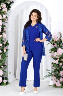Брючный костюм NINELE 6109 тройка василек