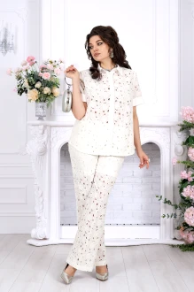 Брючный костюм NINELE 7532 молочный