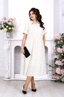 Платье NINELE 7536 молочное