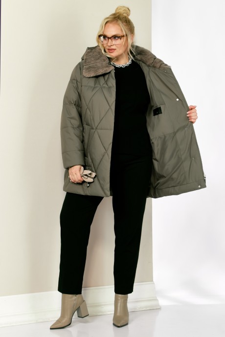 Куртка Shetti 2207 светло-оливковый размер 48-58 #8