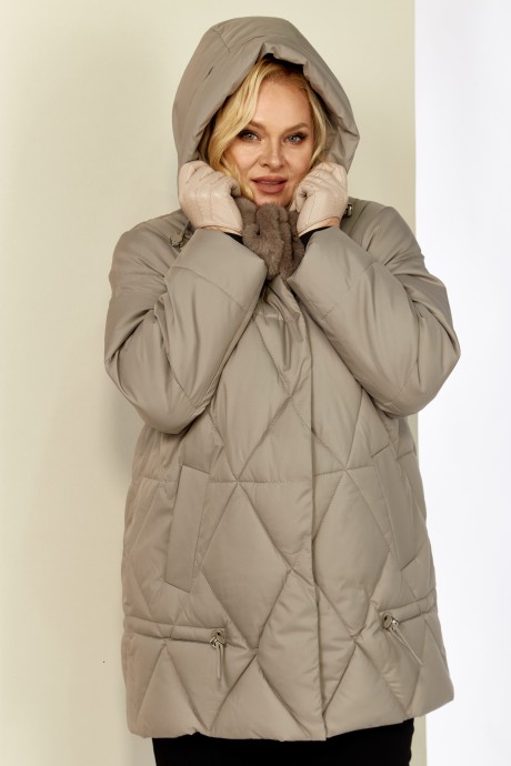 Куртка Shetti 2207 бежево-серый размер 48-58 #3