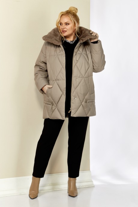 Куртка Shetti 2207 бежево-серый размер 48-58 #8