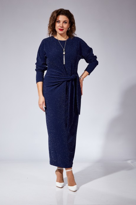 Вечернее платье Vi Oro 1101 синий размер 48-58 #2
