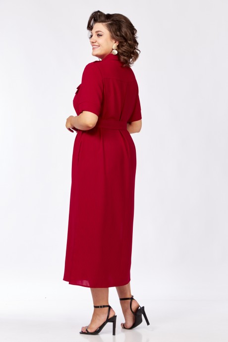 Платье Vi Oro VR-1136 бордовый размер 44-60 #4