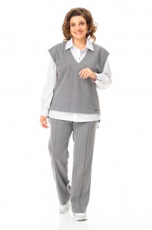 Брючный костюм Vi Oro 1246 тройка Серый