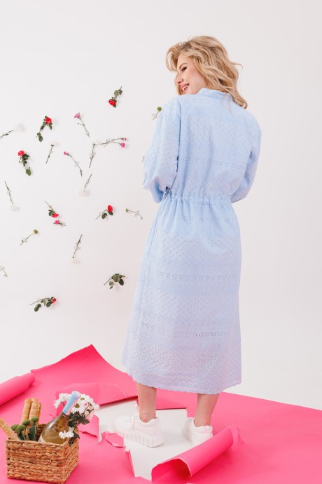 Платье NikVa н133-1 голубой размер 42-56 #4