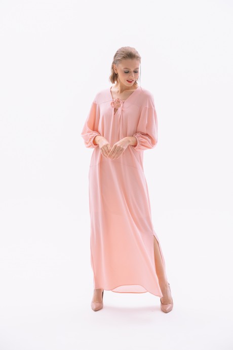 Платье NikVa н406-1 пудра размер 42-58 #1