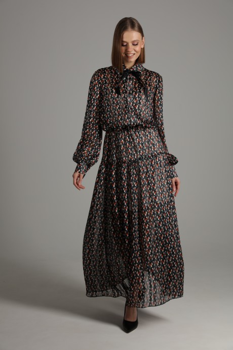 Платье NikVa н408-1 черный размер 42-56 #3