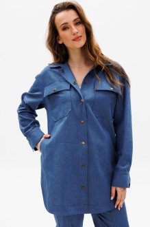 Рубашка NikVa н518-2 синий #1