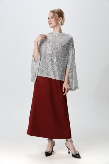 Джемпер (кофта) NikVa н400 -10 серебро