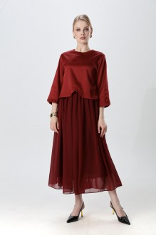 Платье NikVa н740 -23 бордо