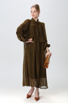 Платье NikVa н944 -10 хаки