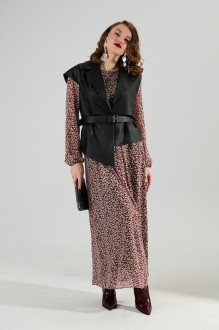 Костюм NikVa н1020 -4 двойка бордо, черный