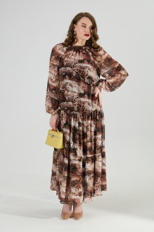 Платье NikVa н1025 -1 тигровая абстракция