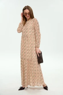 Платье NikVa н1044 -1 бежевый