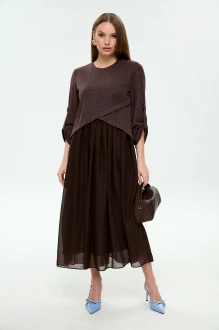 Платье NikVa н740 -28 горький шоколад