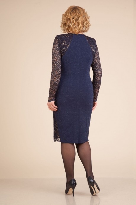 Вечернее платье LILIANA 606 синий размер 50-56 #2