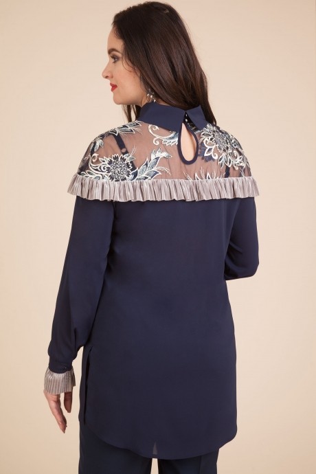Блузка, туника, рубашка LILIANA 603 т. синий размер 50-56 #2