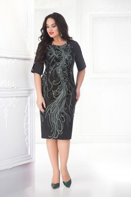 Вечернее платье LILIANA 680 черный размер 50-54 #1