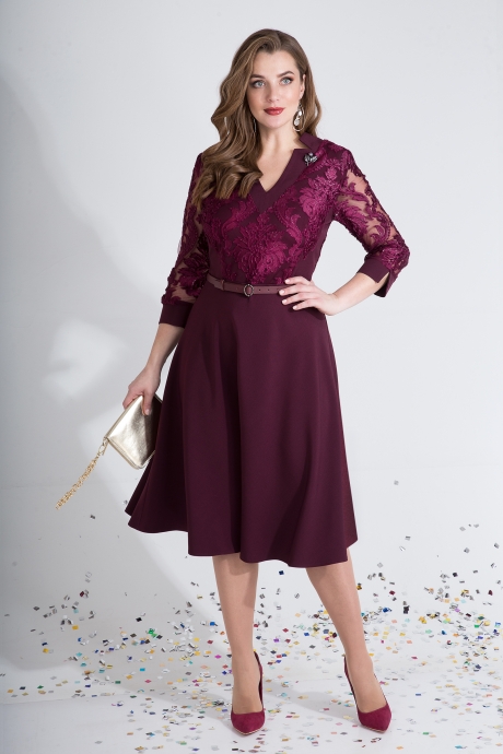 Вечернее платье LILIANA 783 пурпурный размер 50-54 #1