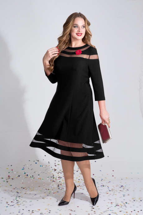 Вечернее платье LILIANA 789 черный размер 50-56 #1