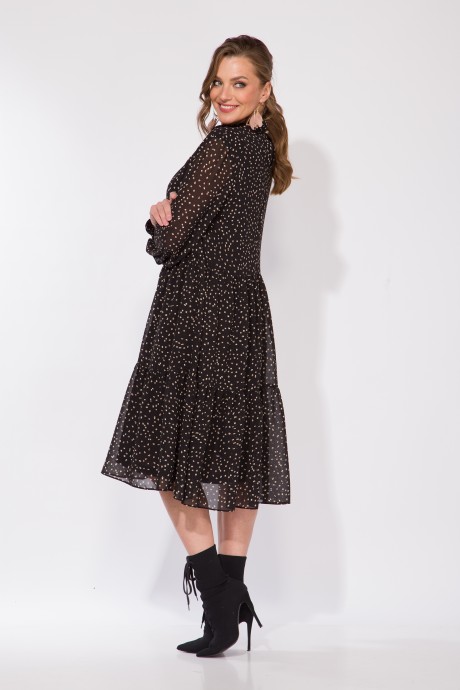 Платье LILIANA М 087 черный размер 48-54 #4