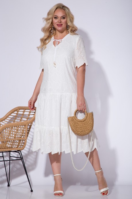 Платье LILIANA 1185 белый размер 50-56 #1