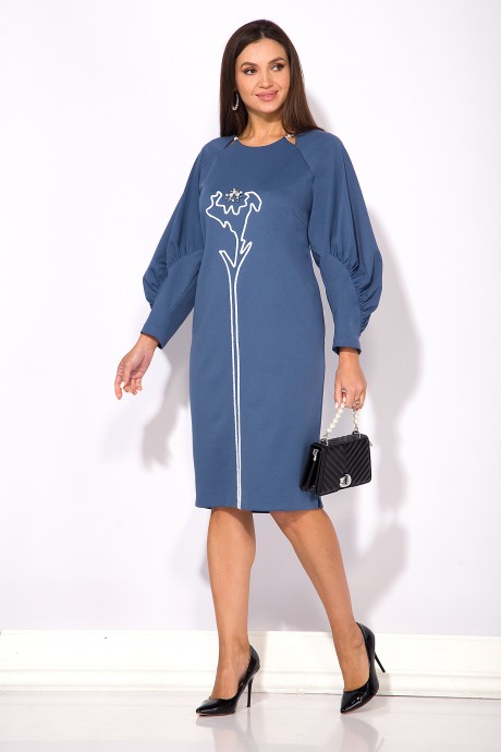 Платье LILIANA 1253 серо-голубой размер 50-60 #2