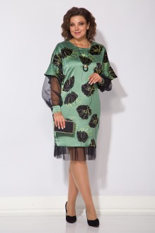 Вечернее платье LILIANA М 1267 зеленый,черный #1