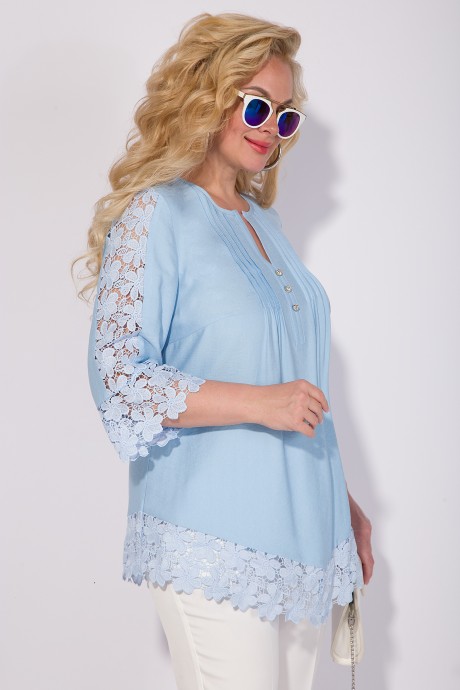 Костюм/комплект LILIANA М 1288 Брл голубой, белый размер 52-58 #5