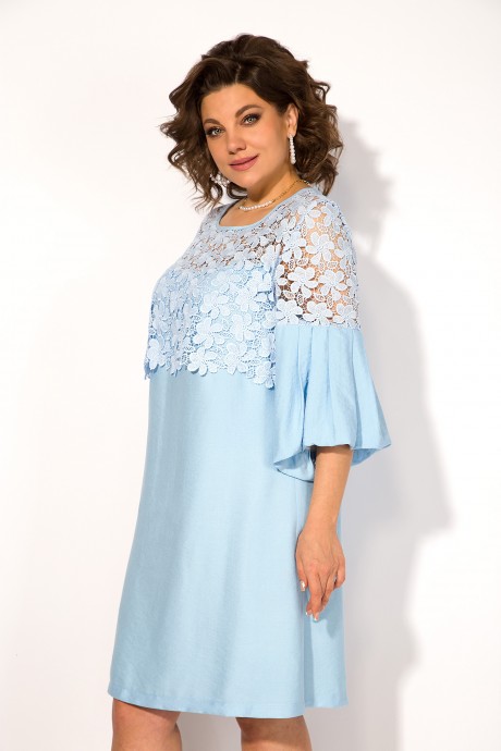 Платье LILIANA М 1458 голубой размер 50-56 #4