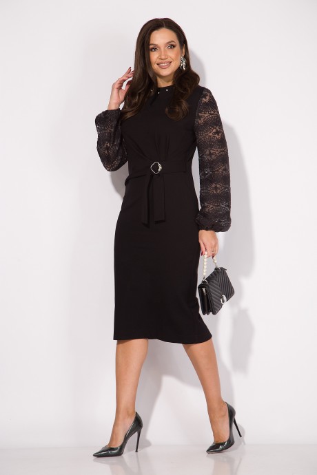 Платье LILIANA М 1477 черный размер 48-54 #2