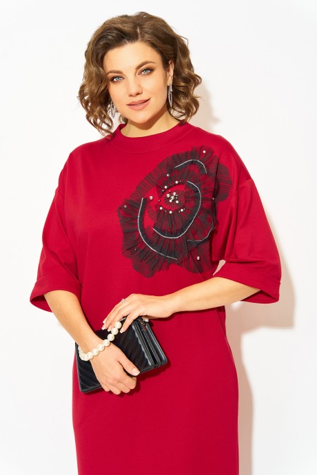 Платье LILIANA М 1464 алый размер 52-58 #3